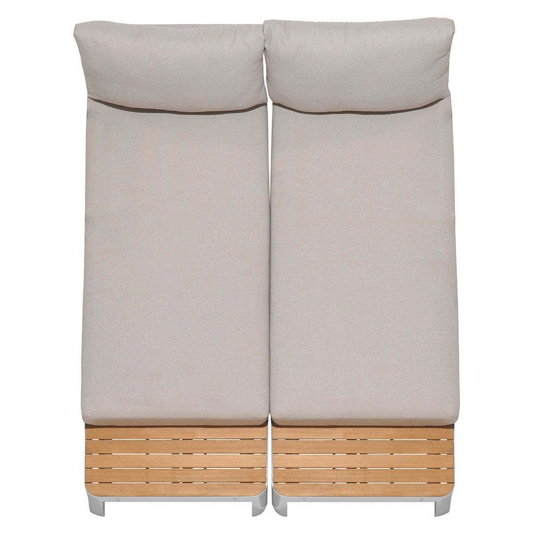 Hjørnesofa ute Portals med loungebord aluminium/teak - LifestyleGarden
