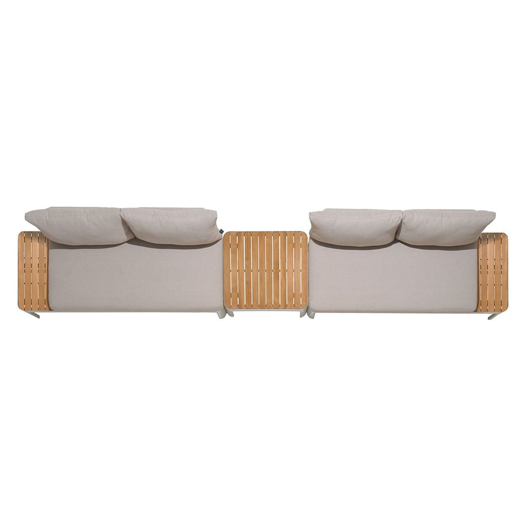 Hjørnesofa ute Portals med loungebord aluminium/olefin - LifestyleGarden