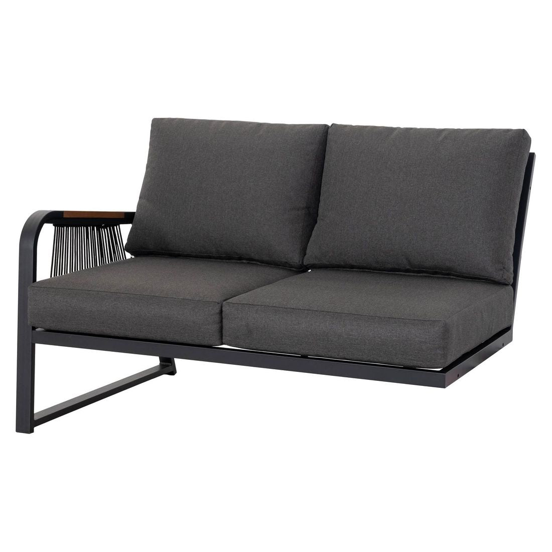 Oversikt over Hjørnesofa ute Siena aluminium tau