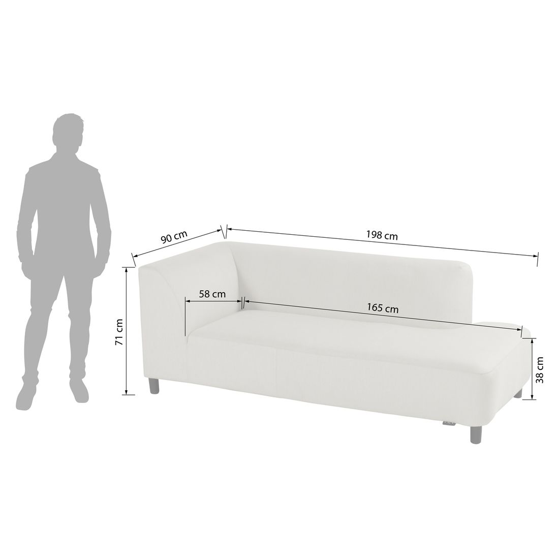 Detalj av sittevarme på Hjørnesofa ute Sit & Heat Monaco aluminium/Sunbrella