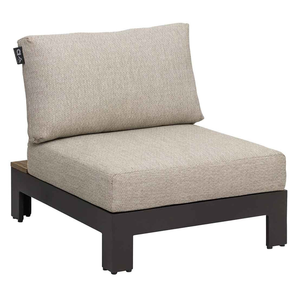 Hjørnesofa ute Sticks & More aluminium/teak - Apple Bee