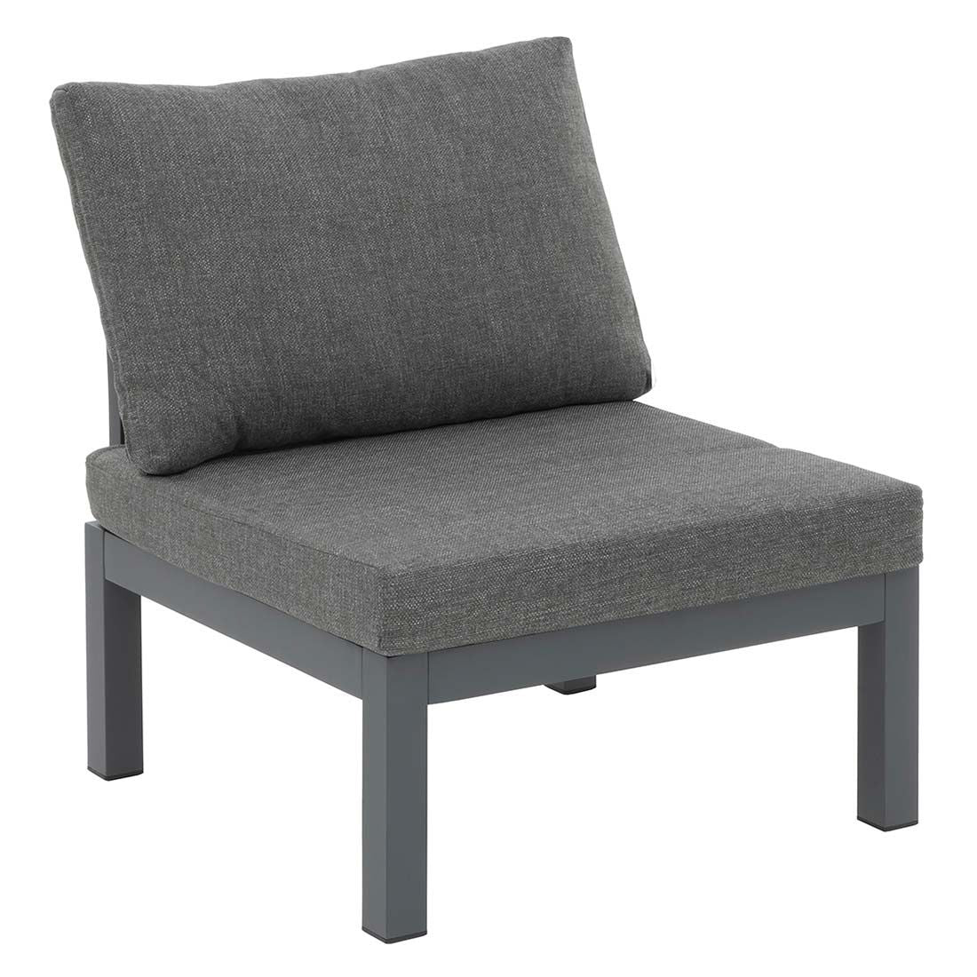 Hjørnesofa ute Venedig med loungebord aluminium/olefin - OUTLIV.