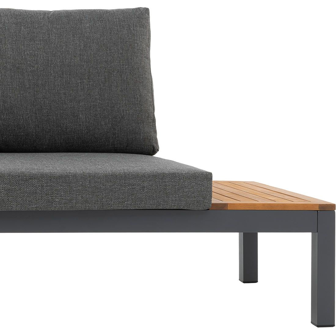 Hjørnesofa ute Venedig med loungebord aluminium/olefin - OUTLIV.