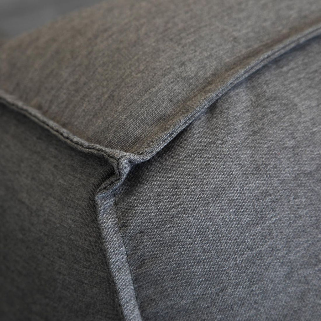 Hjørnesofa ute Vlieland aluminium/Sunbrella sittesone