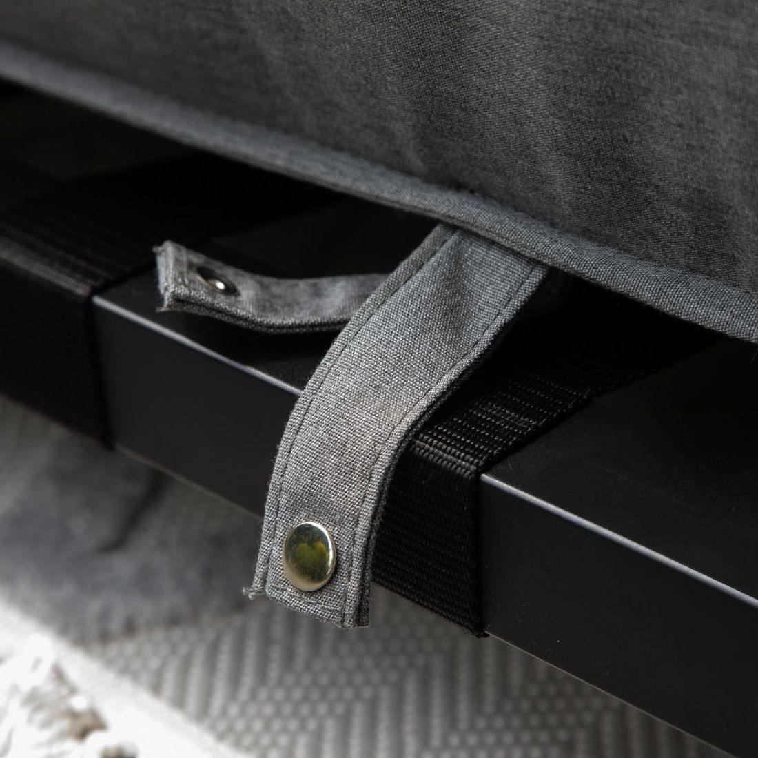 Hjørnesofa ute Vlieland aluminium/Sunbrella i hage