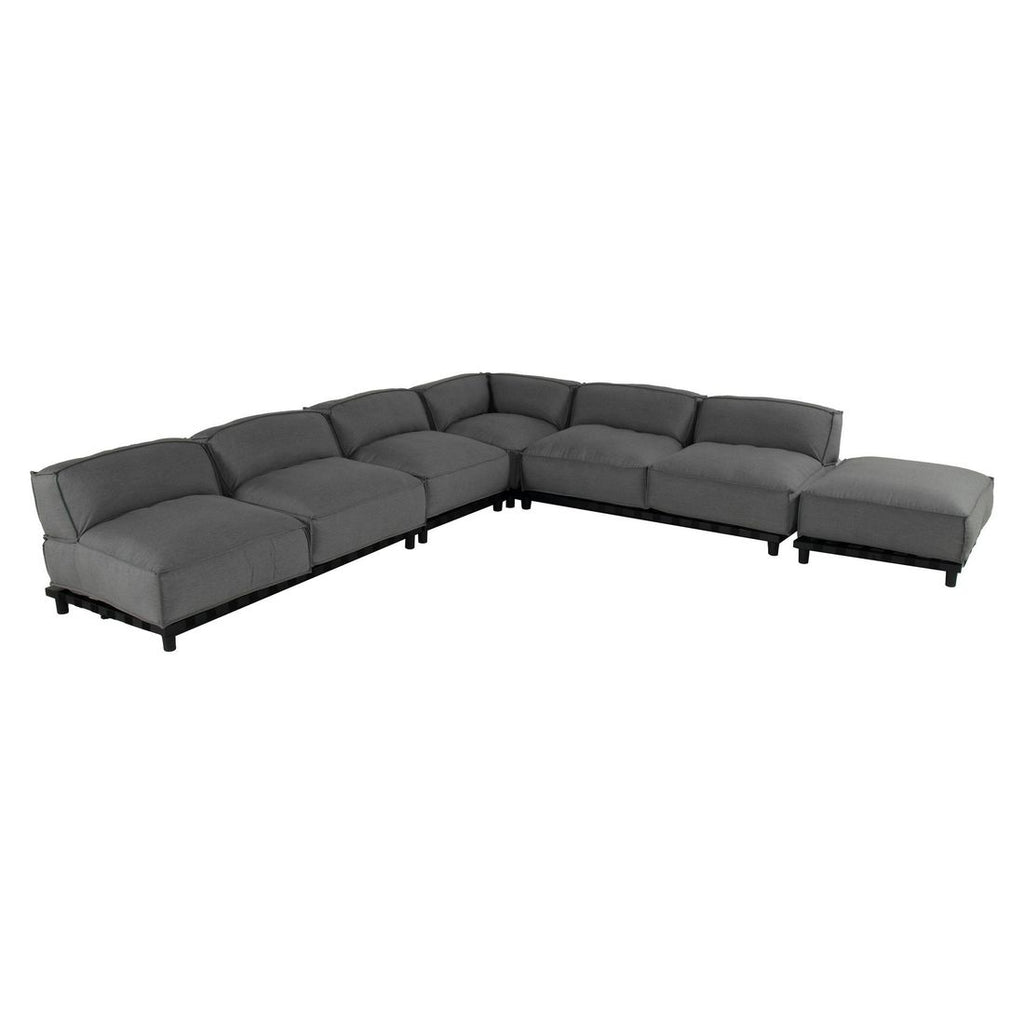 Detaljbilde av Hjørnesofa ute Vlieland aluminium Sunbrella stoff