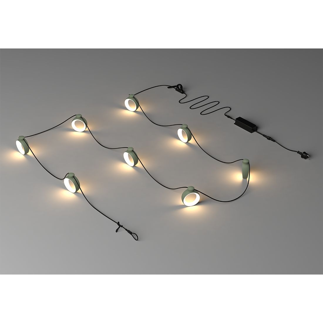 Hoop LED vegglampe ute 120 cm kaktus bakside