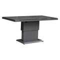 Høydejusterbart hagebord Allround aluminium/glass 150x90 cm - OUTLIV forfra