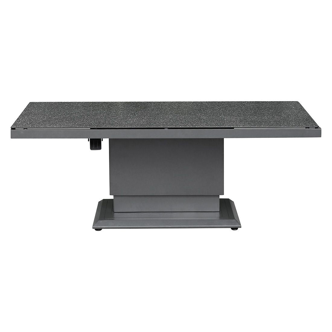 Høydejusterbart hagebord Allround aluminium/glass 150x90 cm - OUTLIV nærbilde av justeringsmekanisme