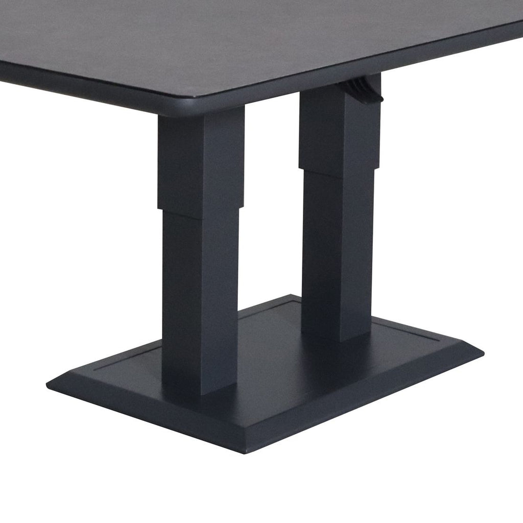 Oversiktsbilde av Høydejusterbart hagebord Allround 150x90 cm aluminium/keramikk utendørs