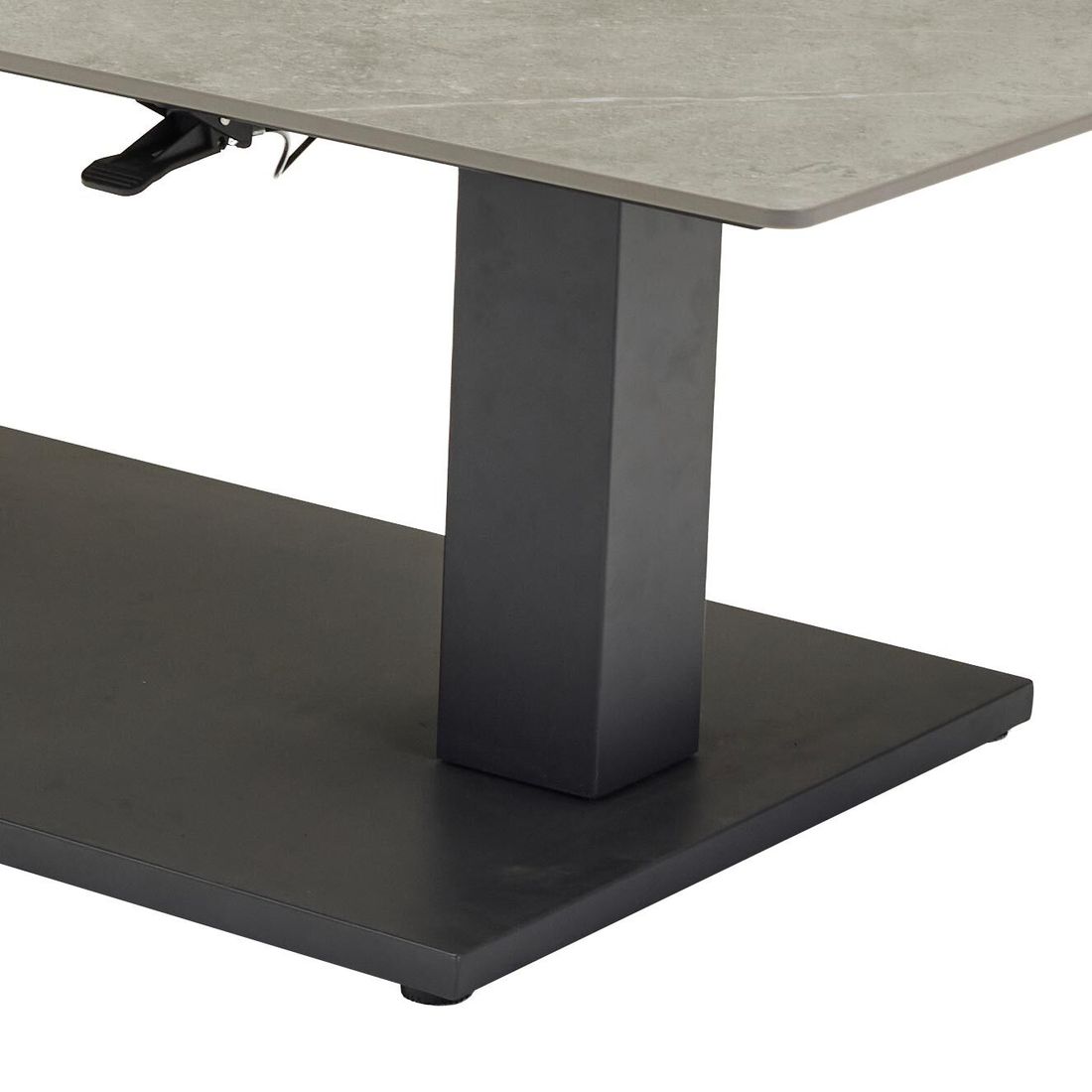 Oversikt av Høydejusterbart hagebord Como 140x80 cm for 6 personer