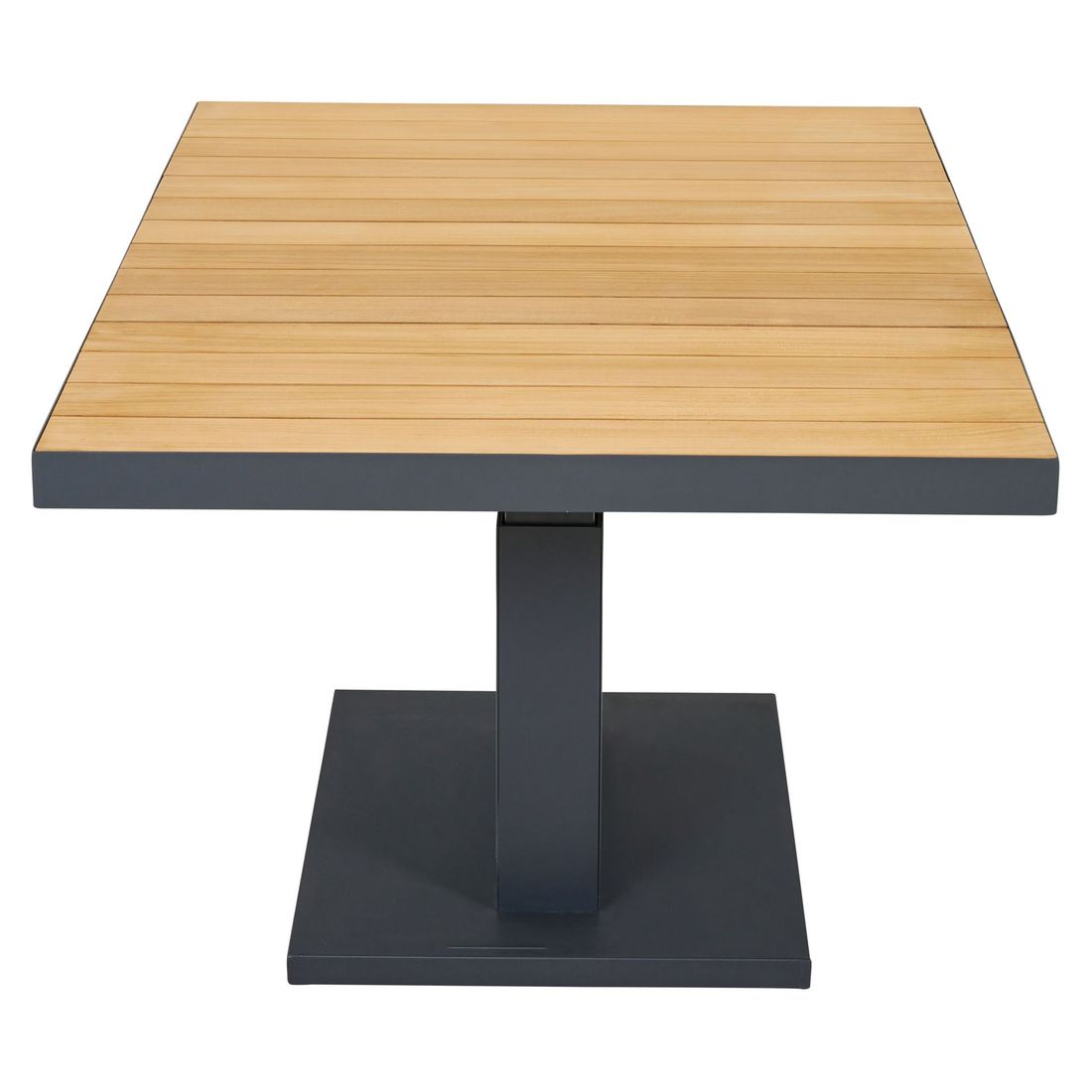 Bordplate i teak på hagebord Talina 140x85 cm
