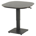 Høydejusterbart hagebord Tubb aluminium/keramikk 70x70 cm - Hartman forfra