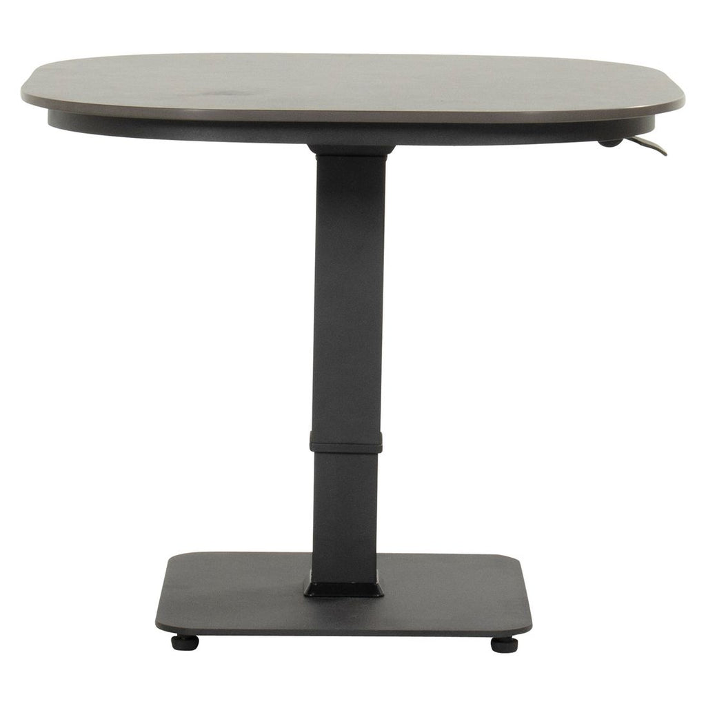 Nærbilde av bordbein på Høydejusterbart hagebord Tubb aluminium/keramikk 70x70 cm - Hartman