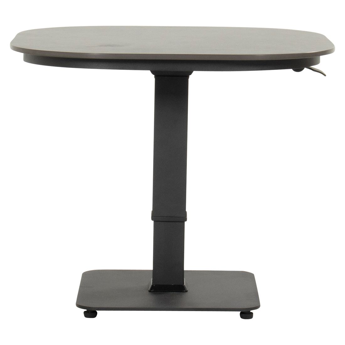 Nærbilde av bordbein på Høydejusterbart hagebord Tubb aluminium/keramikk 70x70 cm - Hartman