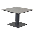 Høydejusterbart loungebord Bondino aluminium/keramikk forfra