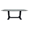 Høydejusterbart loungebord Terano 180x90 cm aluminium forfra