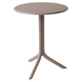 Høydejusterbart sidebord Step Ø60,5cm plast - Nardi forfra