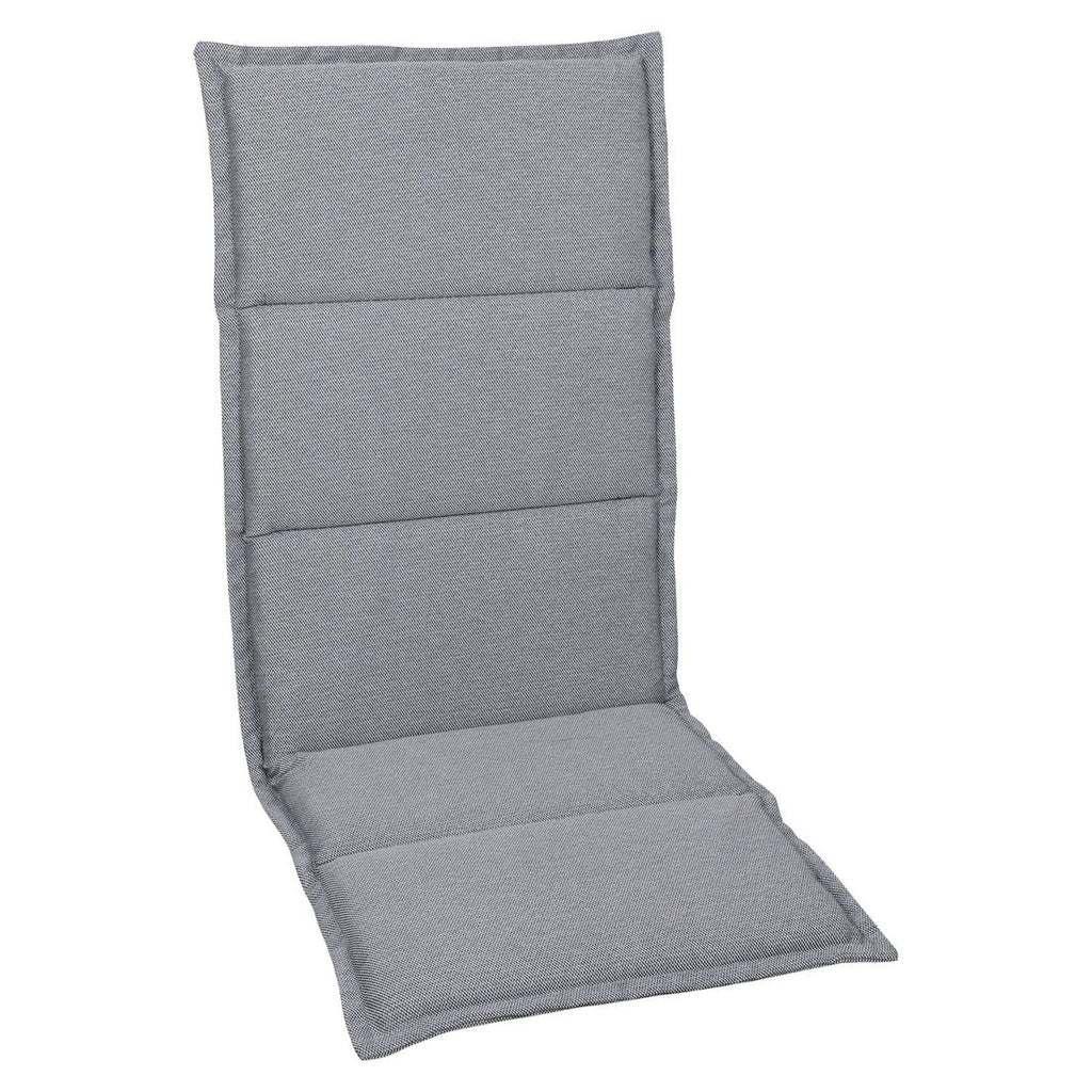 Høyrygg stolpute 48x120 cm grå syntetisk stoff - OUTLIV forfra