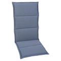 Høyrygg stolpute 48x120 cm polyester blå - GO-DE forfra