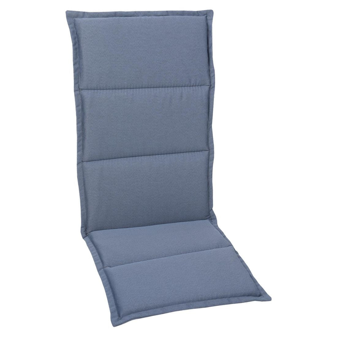 Høyrygg stolpute 48x120 cm polyester blå - GO-DE forfra