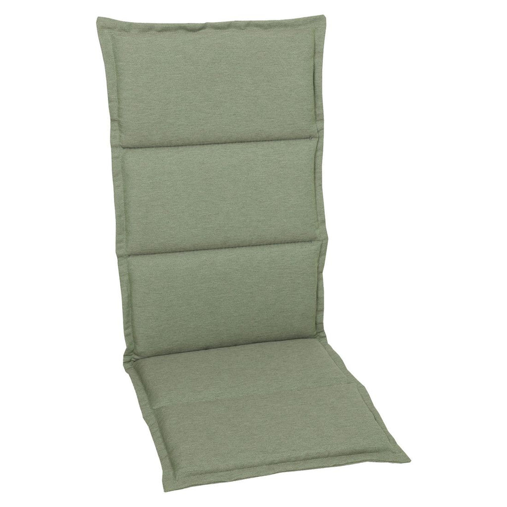Høyrygg stolpute 48x120 cm polyester grønn - GO-DE forfra
