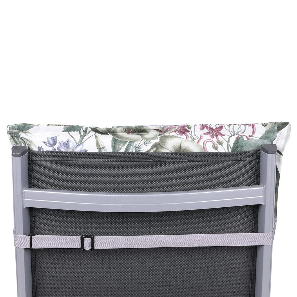 Detalj av stoff og fyll i Høyrygg stolpute 50x120 cm blandet stoff flerfarget