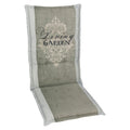 Høyrygg stolpute 50x120 cm blandingsstoff beige forfra