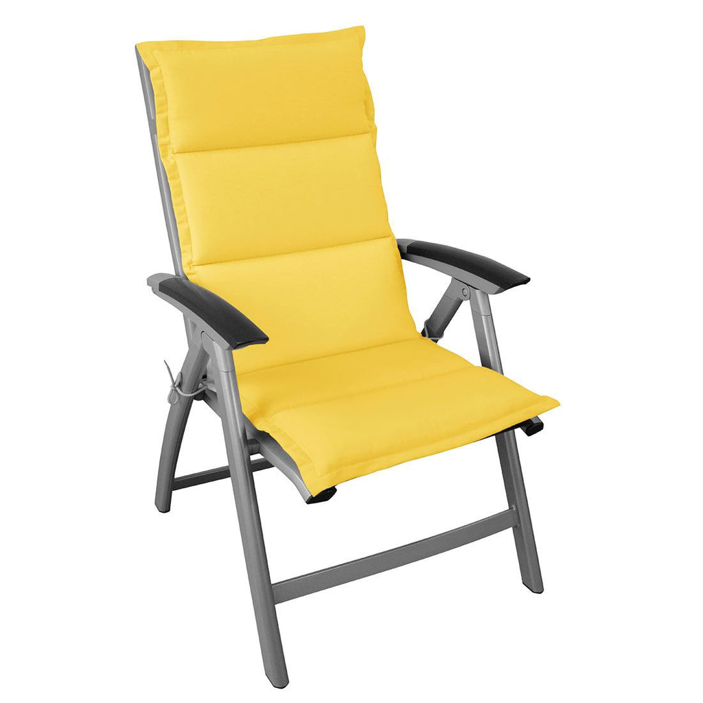 Høyrygg stolpute 50x120 cm blandingsstoff gul bakside