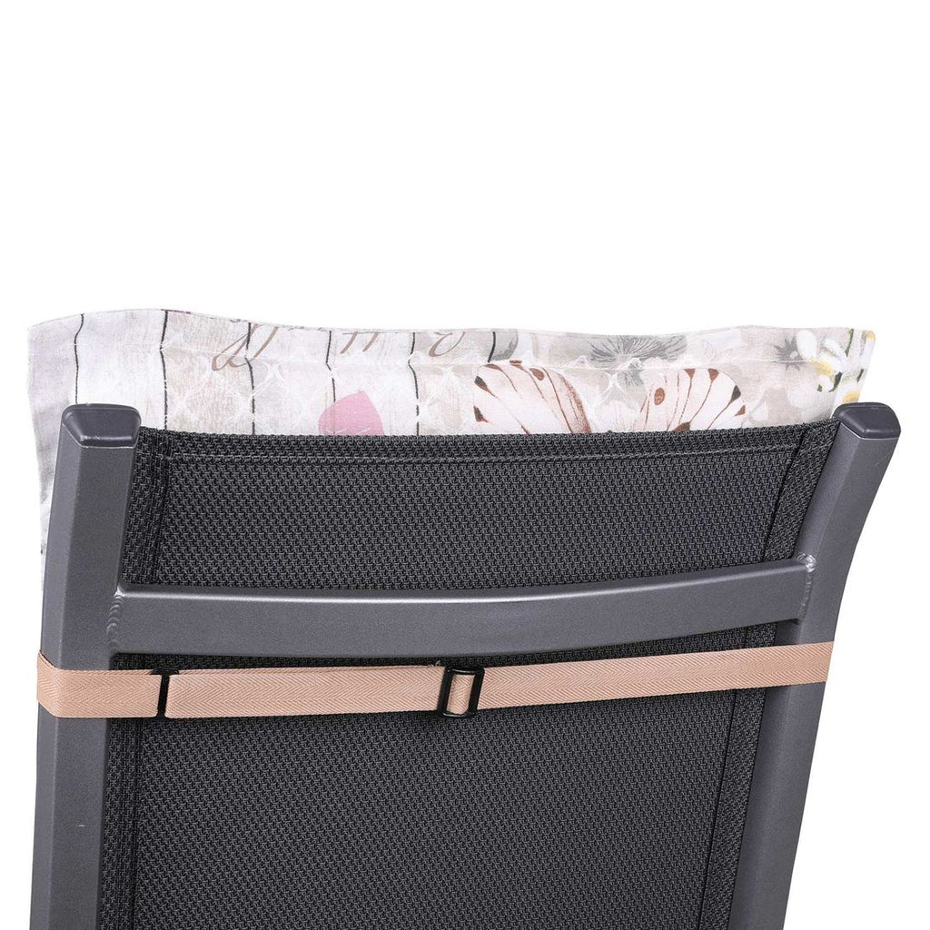Høyrygg stolpute 50x120 cm blandingsstoff natur detalj av tekstil