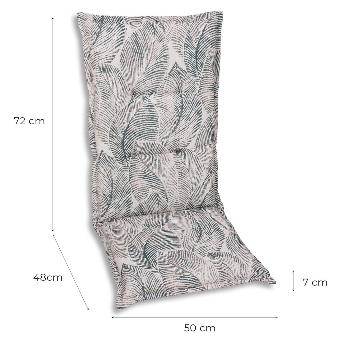 Høyrygg stolpute 50x120 cm blandingsstoff sølv bakside