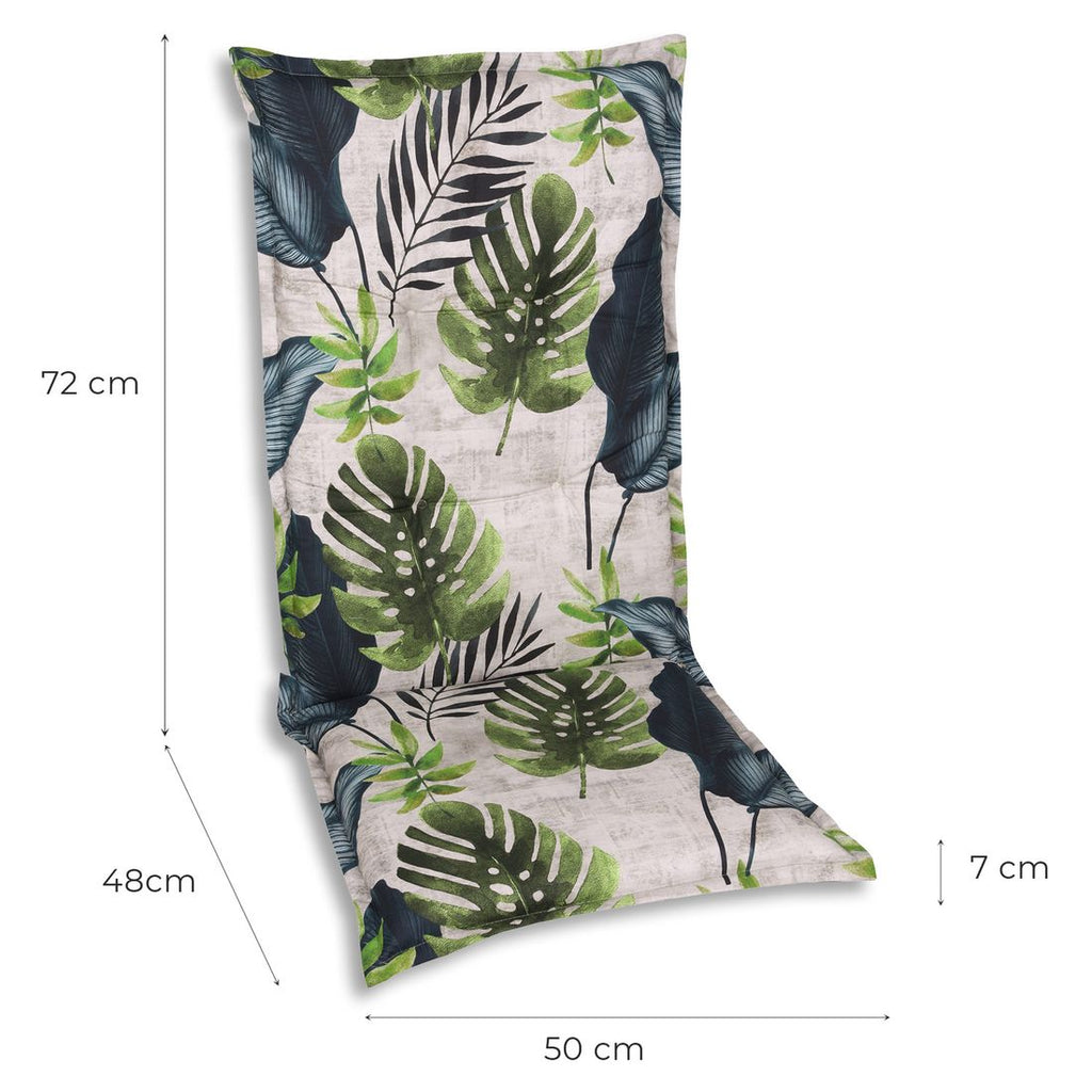 Høyrygg stolpute 50x120 cm flerfarget blandingsstoff - GO-DE bakside