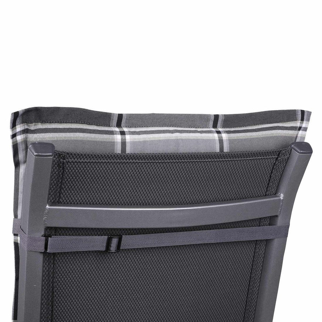 Detalj av Høyrygg stolpute 50x120 cm grå blandingsstoff - GO-DE materiale