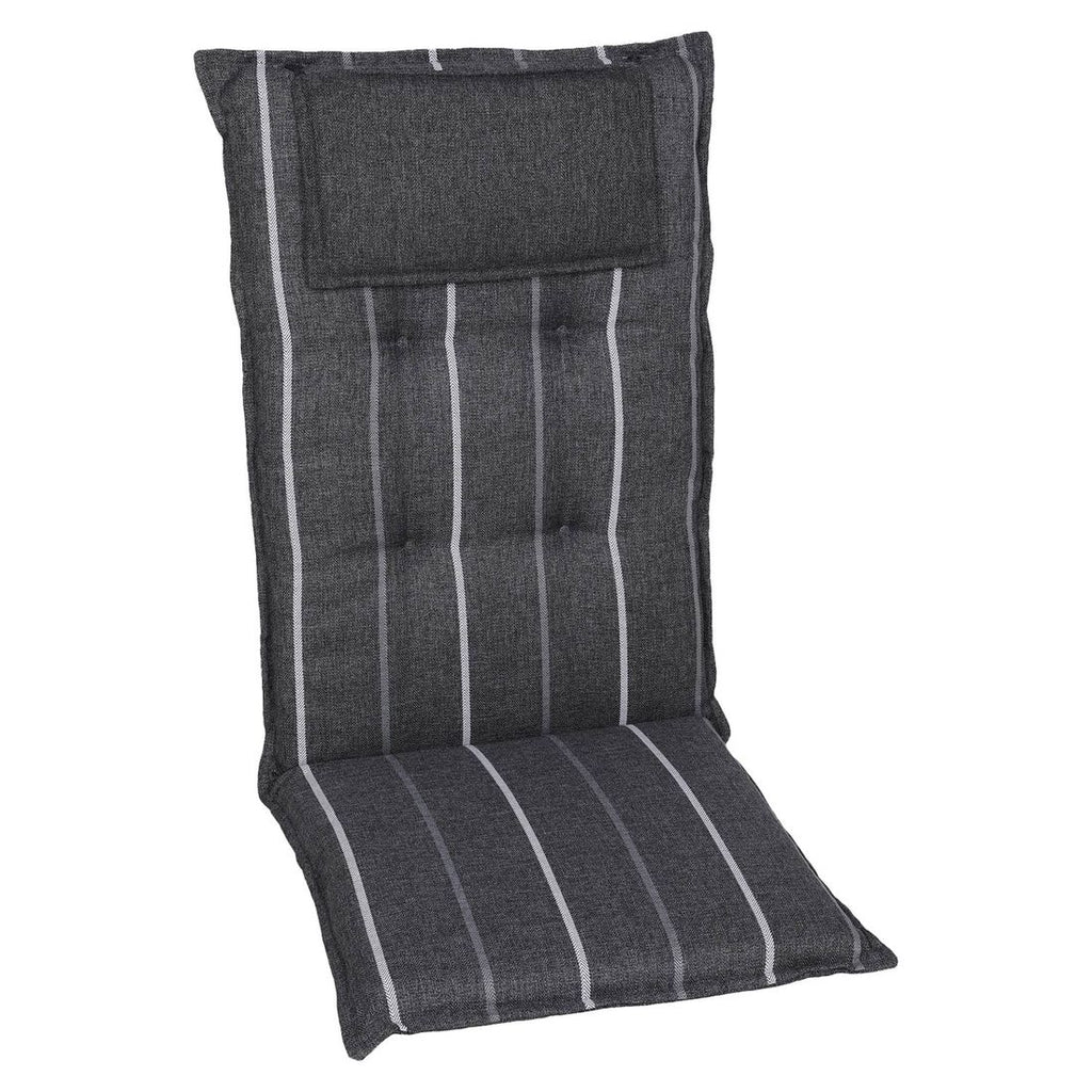 Høyrygg stolpute 50x120 cm grå olefin - GO-DE forfra