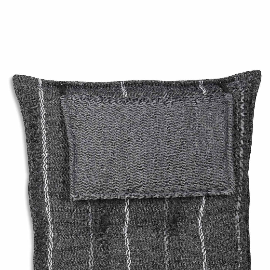 Høyrygg stolpute 50x120 cm grå olefin - GO-DE i naturlig lys