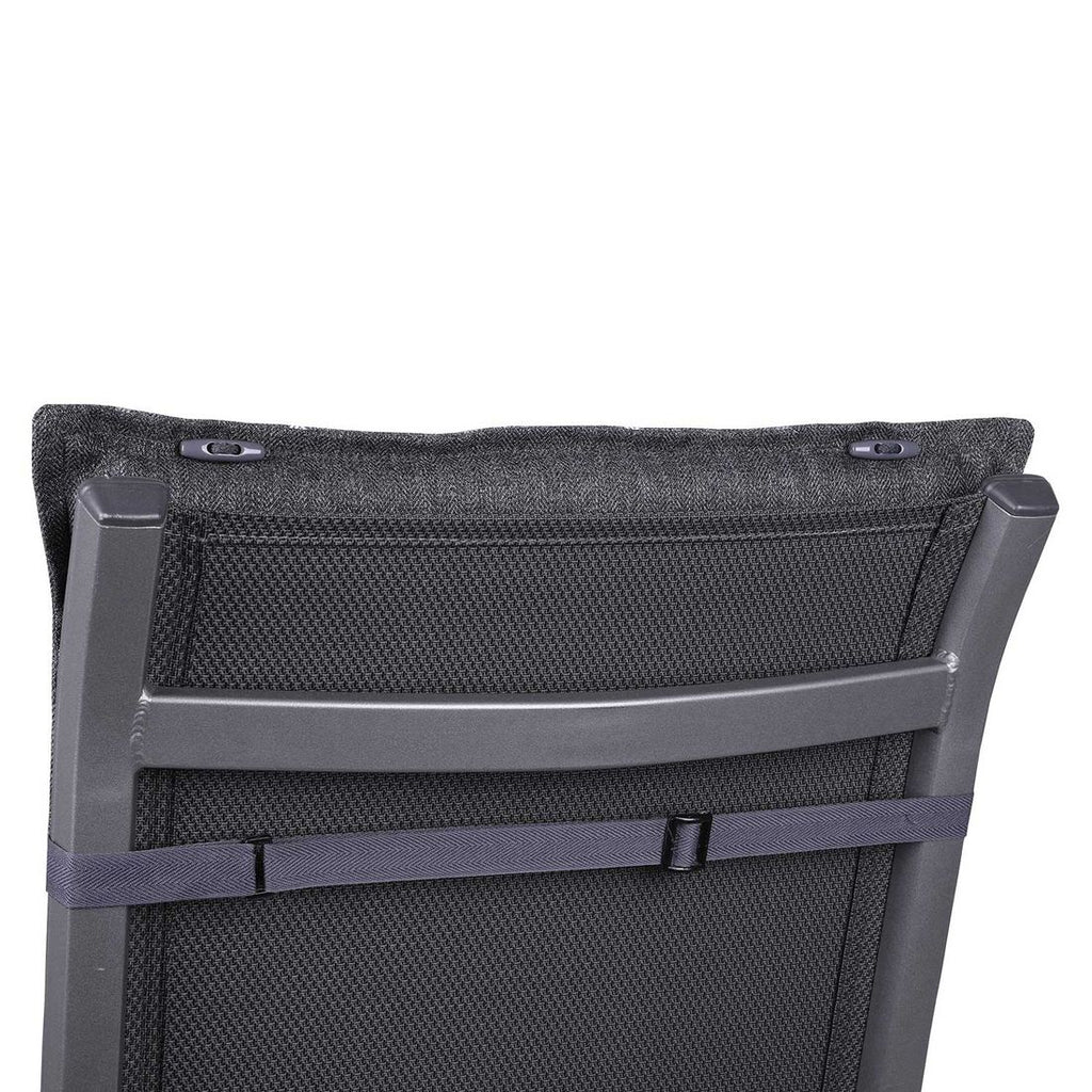 Høyrygg stolpute 50x120 cm grå olefin - GO-DE sammenrullet