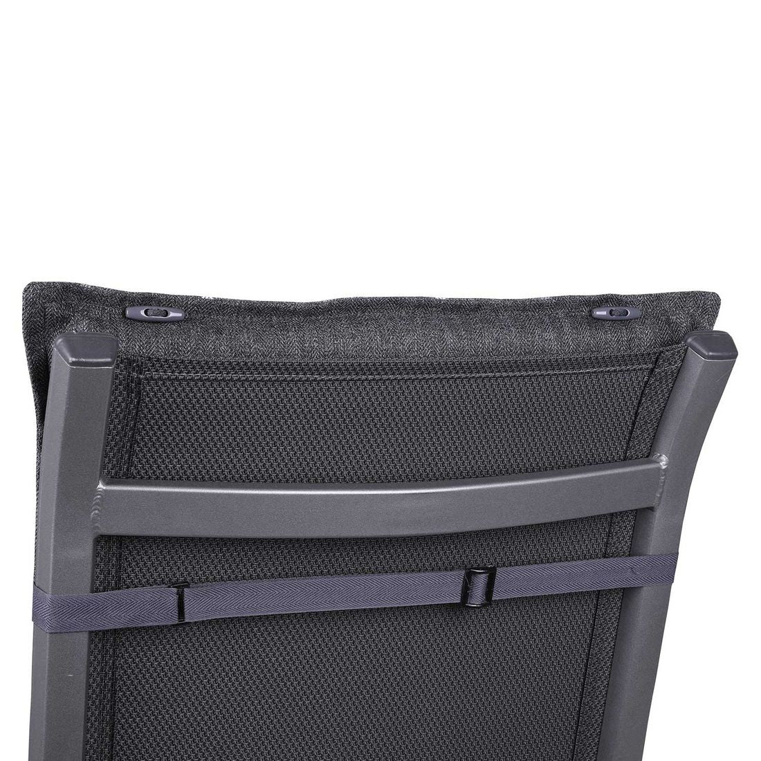 Høyrygg stolpute 50x120 cm grå olefin - GO-DE sammenrullet