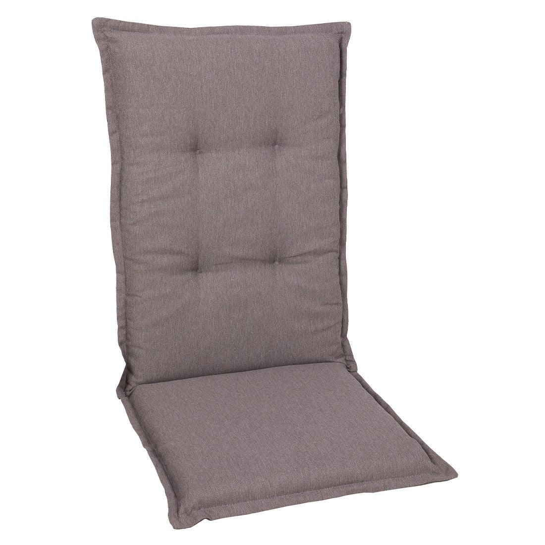 Høyrygg stolpute 50x120 cm grå polyester - GO-DE forfra