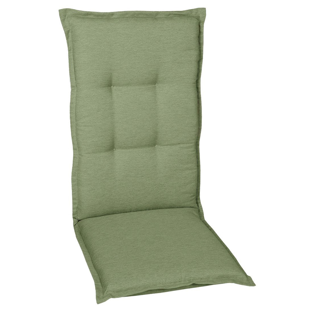 Høyrygg stolpute 50x120 cm grønn polyester - GO-DE forfra