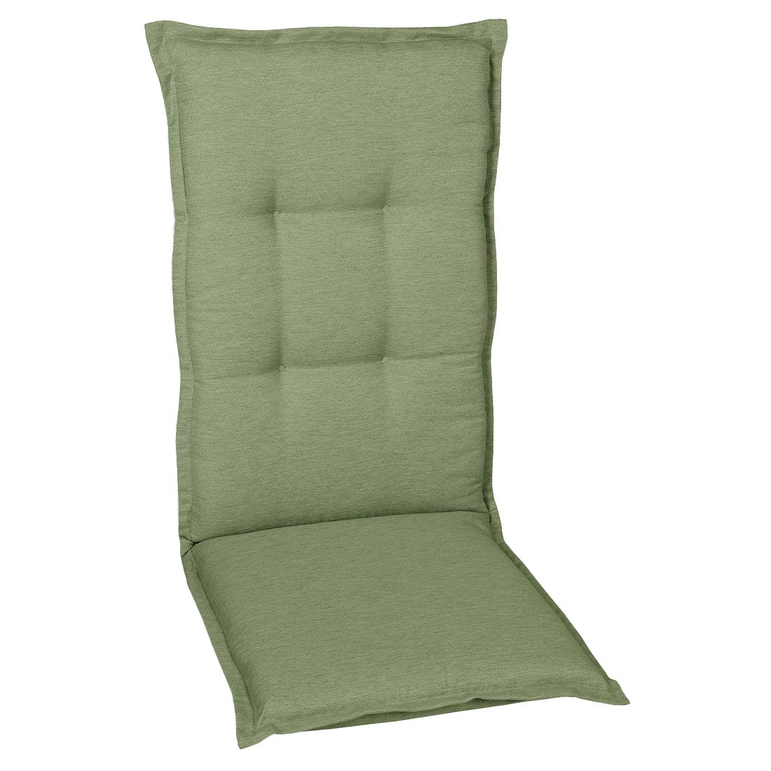 Høyrygg stolpute 50x120 cm grønn polyester - GO-DE forfra