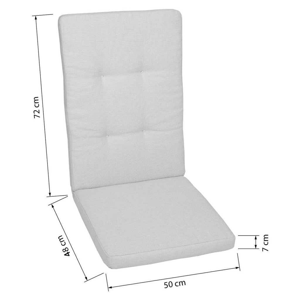 Høyrygg stolpute 50x120 cm olefin, pudderrosa bakside