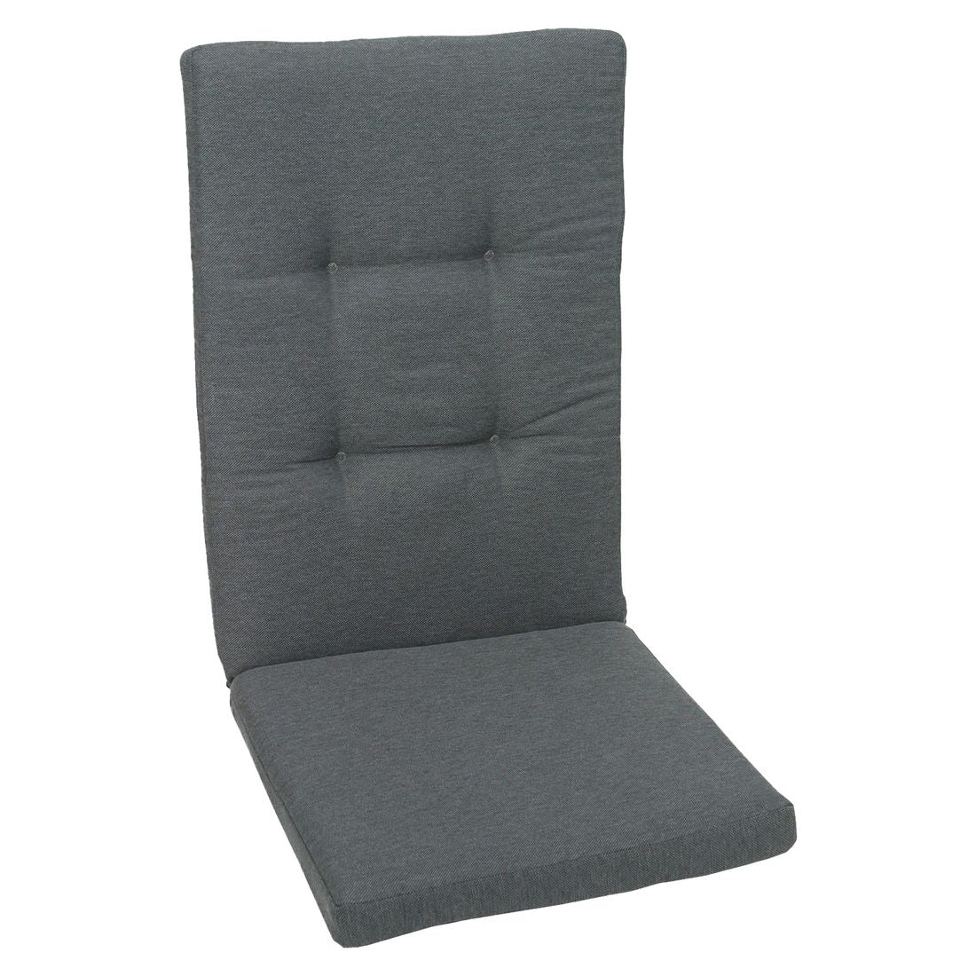 Høyrygg stolpute 50x120 cm polyester antrasitt forfra