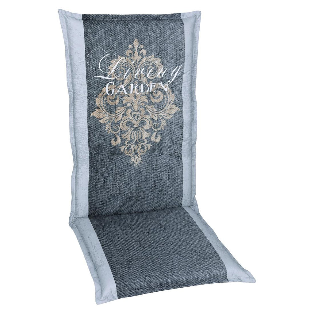 Høyrygg stolpute 50x120 cm polyester antrasitt - GO-DE forfra