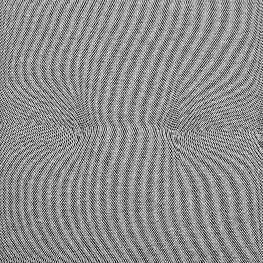 Høyrygg stolpute 50x120 cm polyester grå melert - GO-DE montert på stol