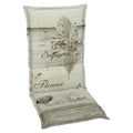 Høyrygg stolpute 50x120 cm beige blandingsstoff forfra
