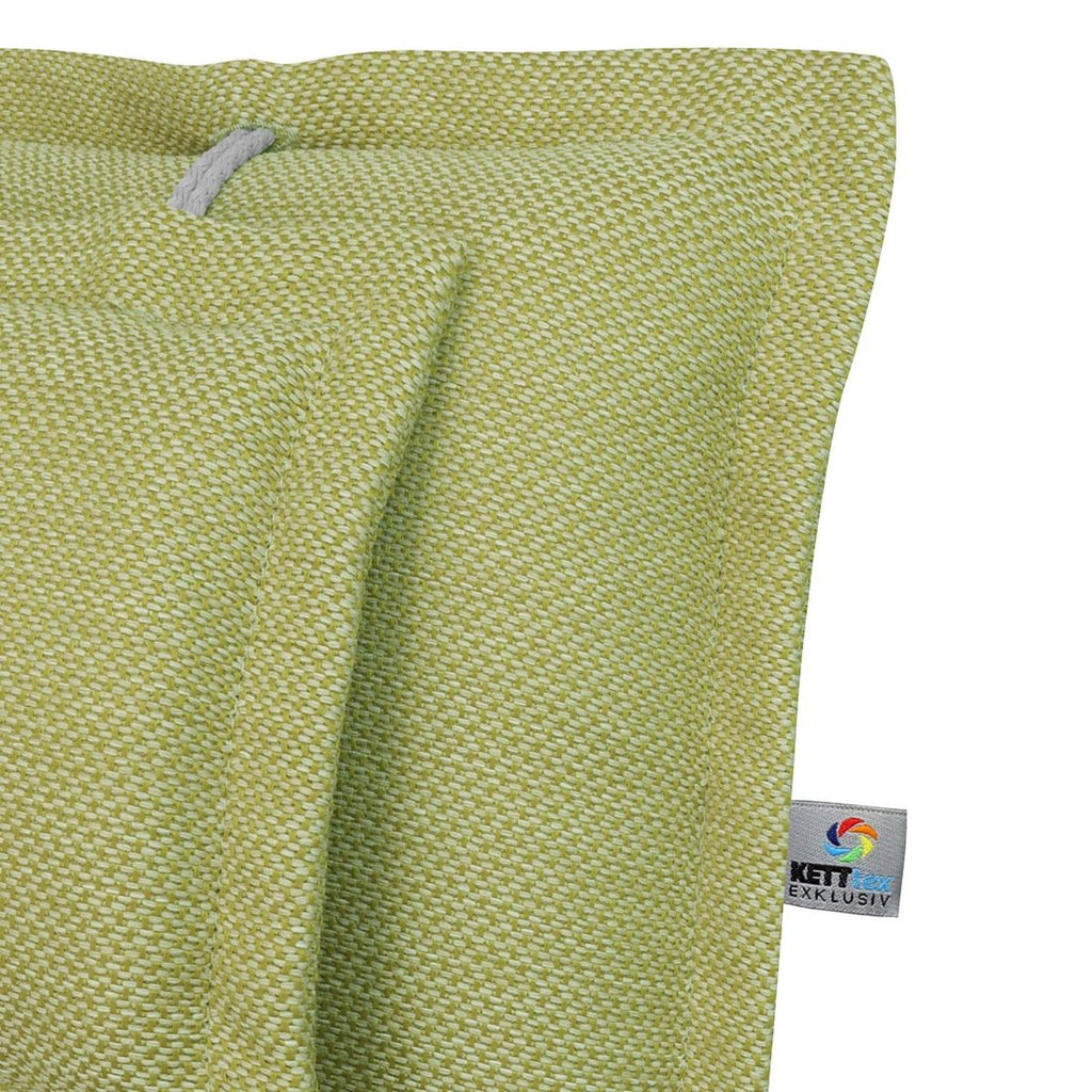 Nærbilde av polstring på Høyrygg stolpute Capri 50x123 cm oliven