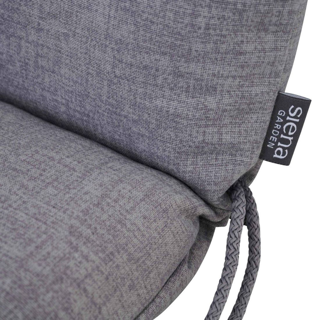 Detalj av tekstil-miks stoff på Høyrygg stolpute Comfort 48x120 cm grå