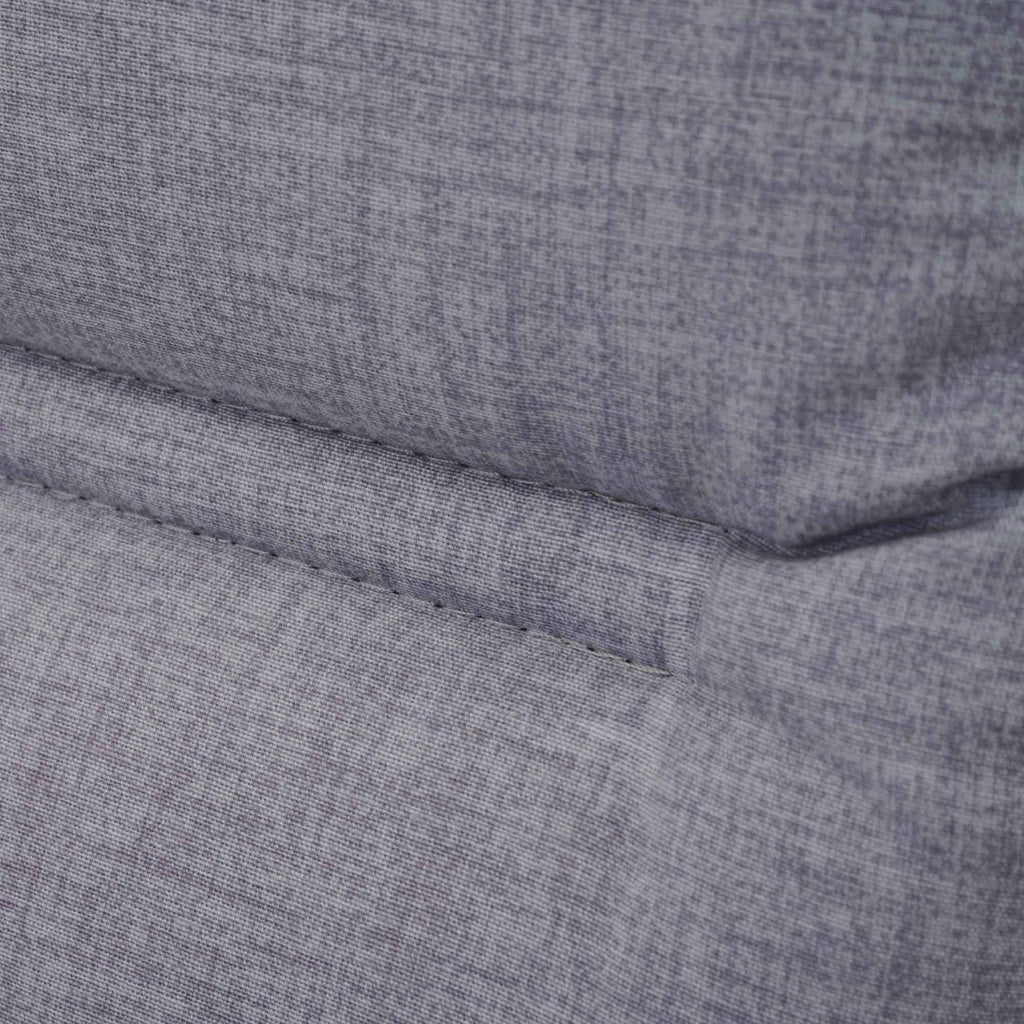 Høyrygg stolpute Comfort 48x120 cm grå montert på hagekrakk