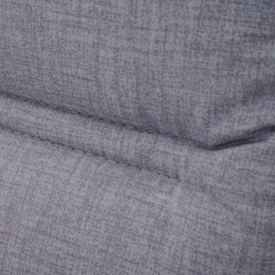 Høyrygg stolpute Comfort 48x120 cm grå montert på hagekrakk