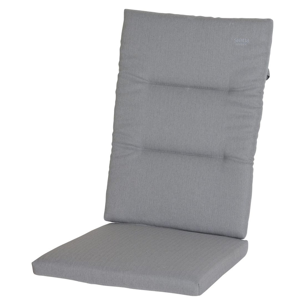 Høyrygg stolpute Corido 50x120 cm sølv forfra